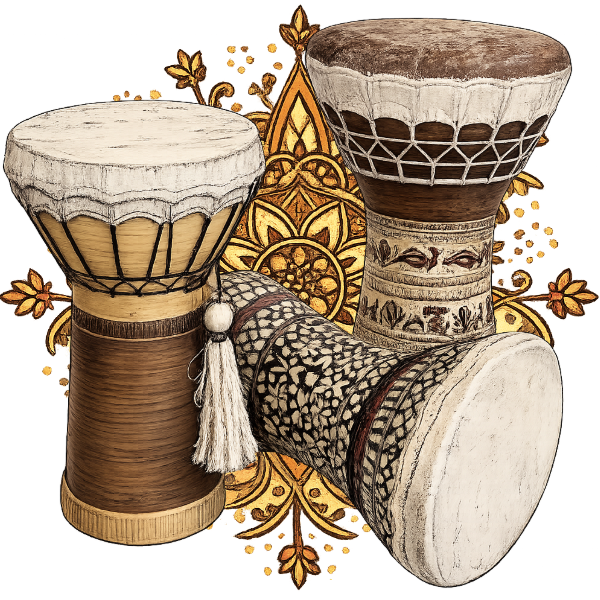 Darbuka drum illustration